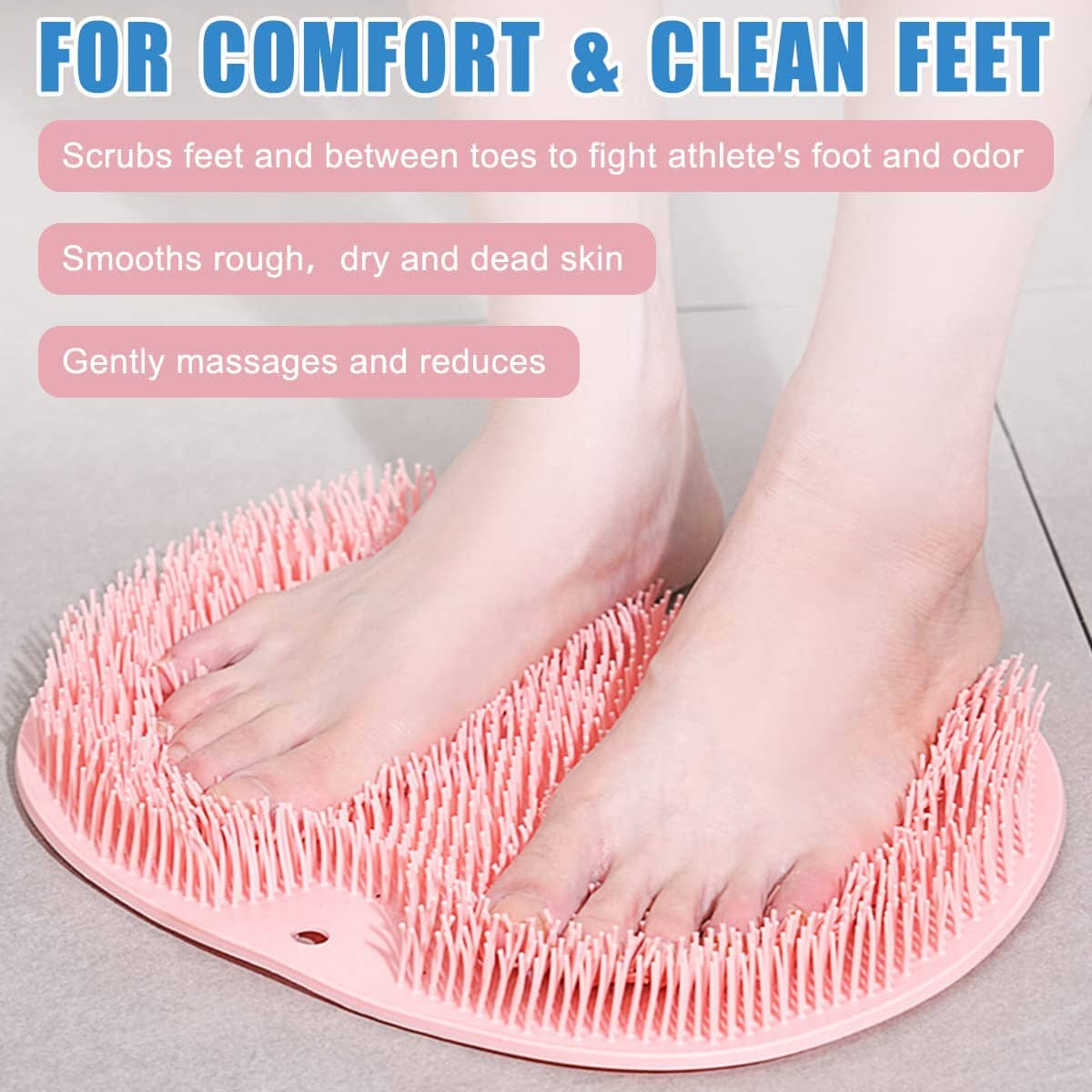 Foot Scrubber Back Brush Bathroom Massager Bath - DailySale