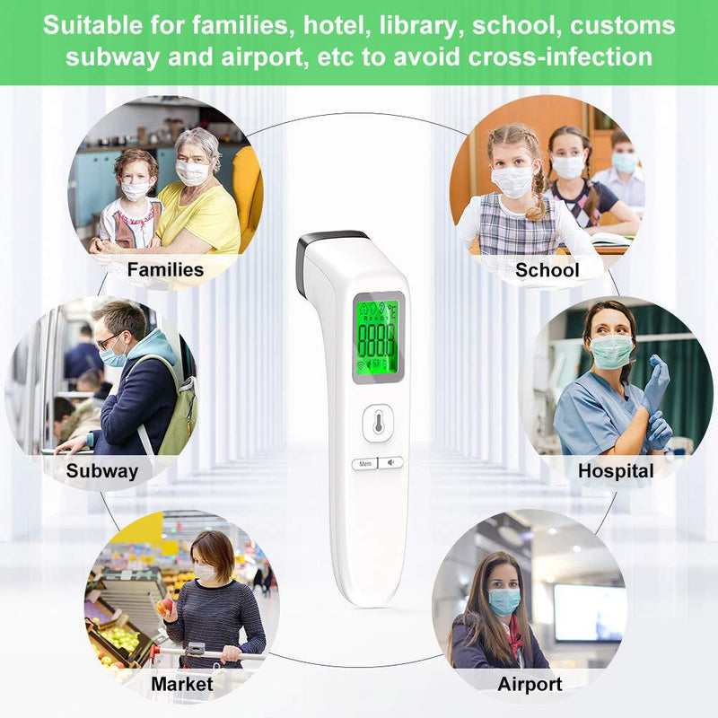 Forehead Thermometer Non-Contact Infrared Thermometer FC-IR200 Wellness & Fitness - DailySale