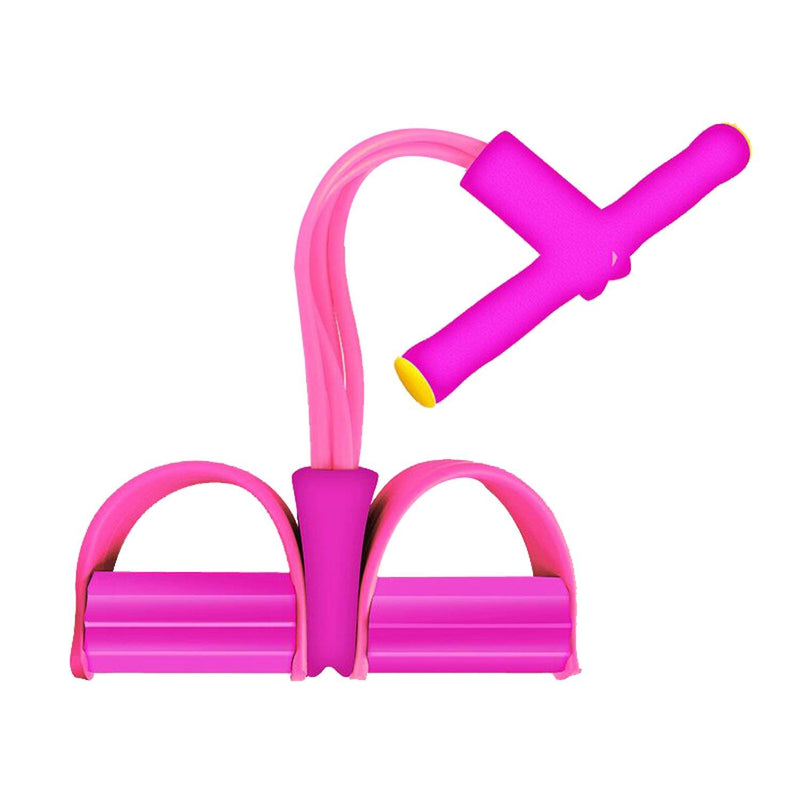 Four Tube Home Rope Pedal Exerciser Fitness Pink - DailySale