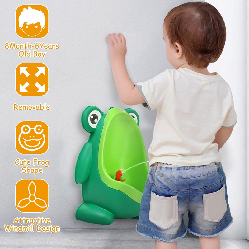 Frog Potty Training Urinal Bathroom with Funny Aiming Target Baby - DailySale