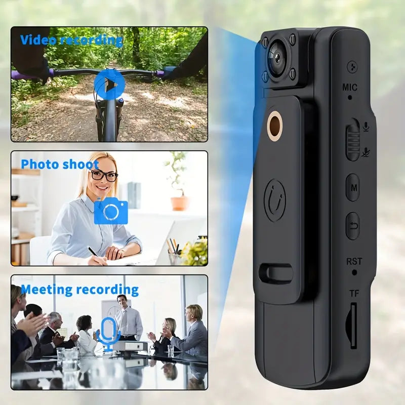 Full 1080P Police Body Camera With Clip Cameras & Drones - DailySale