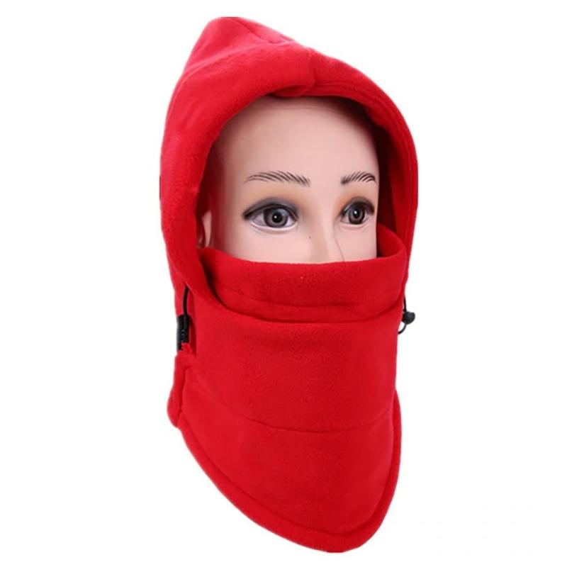 Full Cover Fleece Winter Mask - Assorted Colors Women's Apparel Red - DailySale