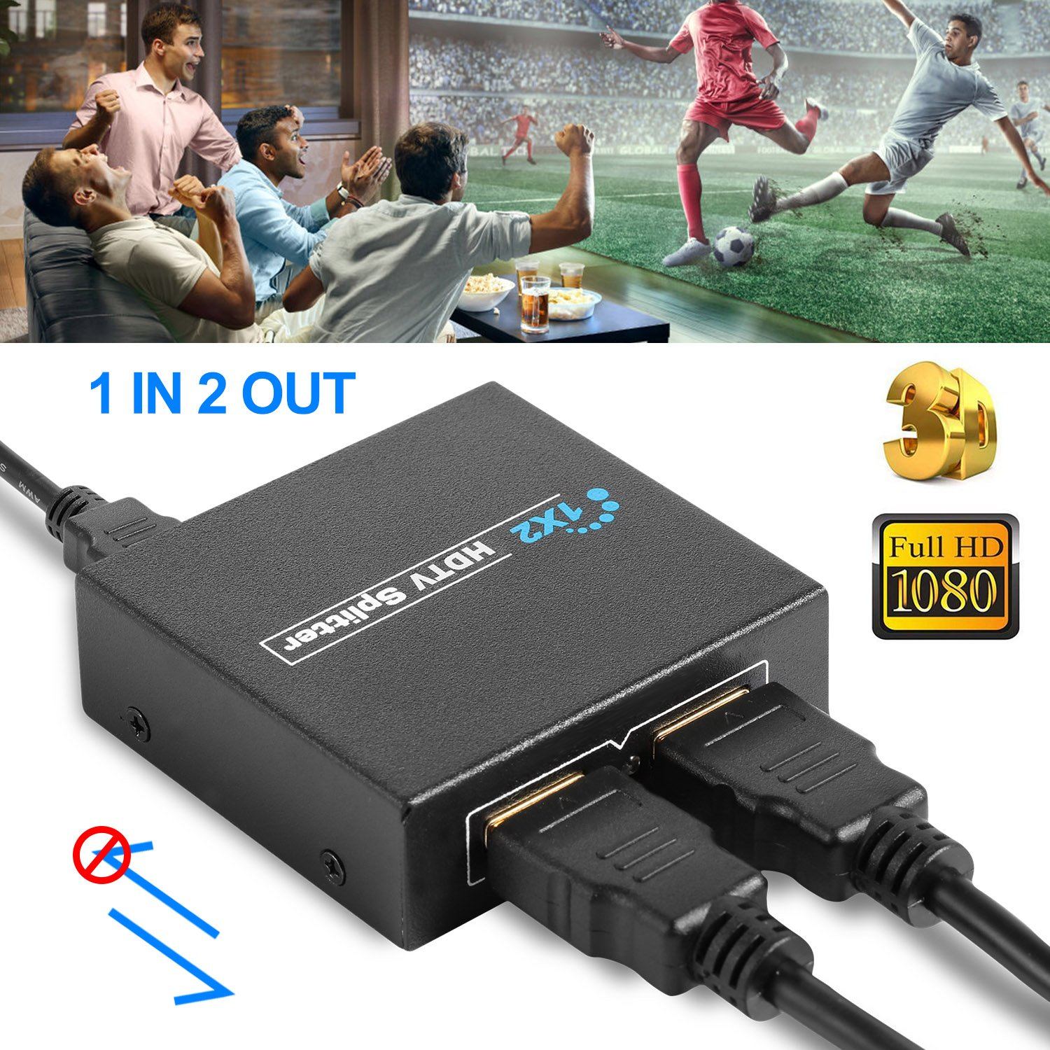 Full HD1080P HDTV Splitter Amplifier TV & Video - DailySale