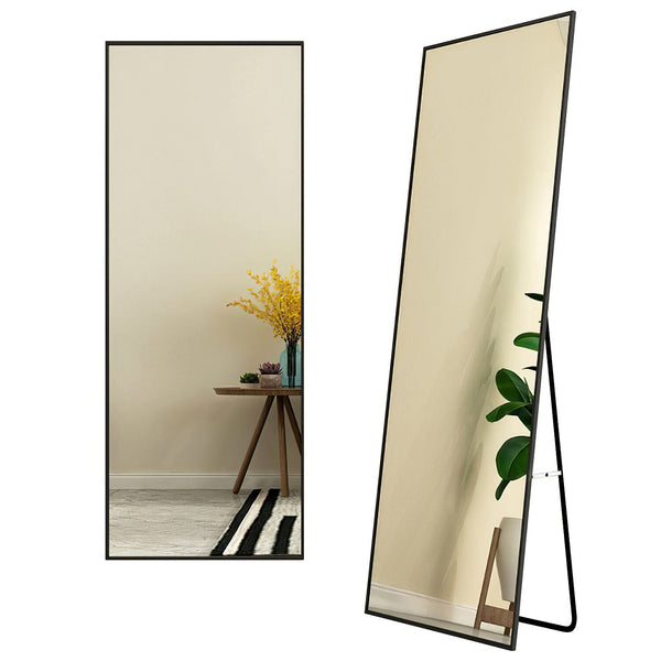 Full Length Mirror Aluminum Alloy Wall Mirror Free Standing Floor Furniture & Decor - DailySale