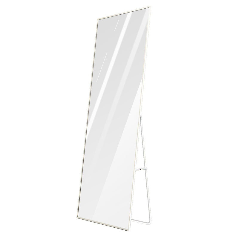 Full Length Mirror Aluminum Alloy Wall Mirror Free Standing Floor