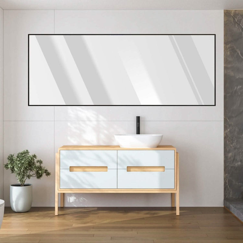 Full Length Mirror Aluminum Alloy Wall Mirror Free Standing Floor Furniture & Decor - DailySale