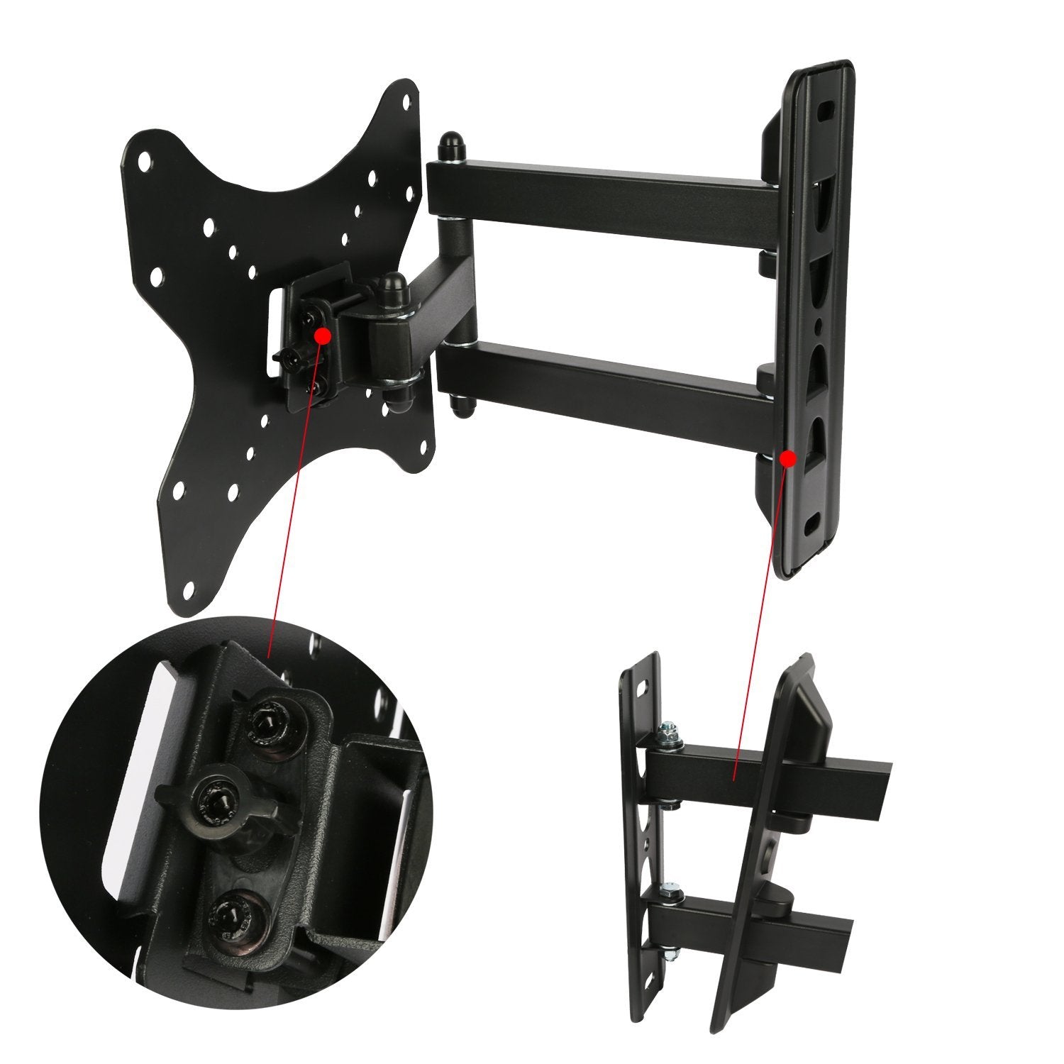 Full-Motion Articulating Wall Mount for 23"-55" TVs TV & Video - DailySale