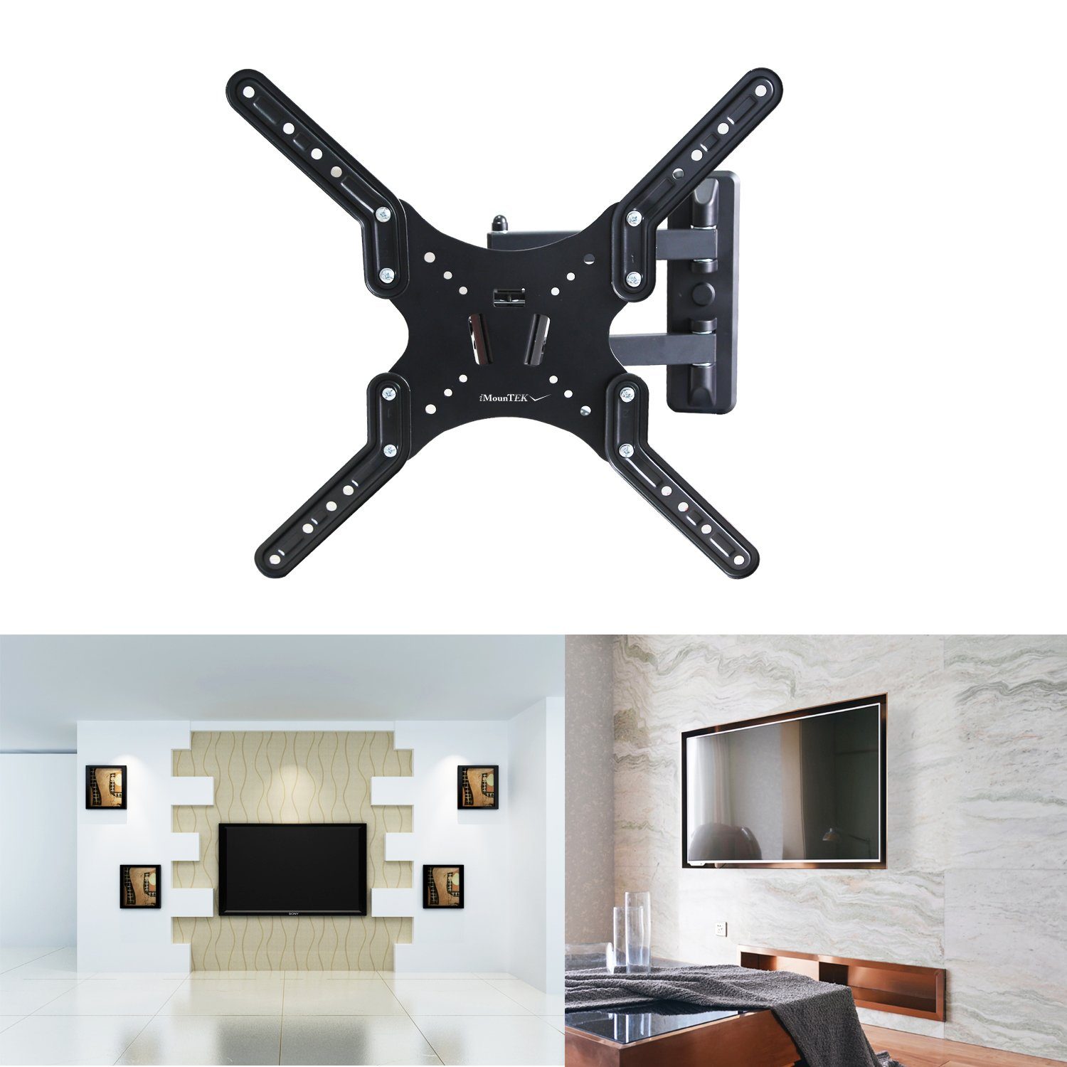 Full-Motion Articulating Wall Mount for 23"-55" TVs TV & Video - DailySale