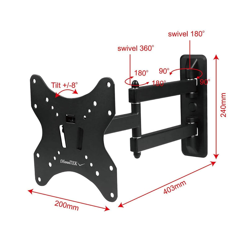 Full-Motion Articulating Wall Mount for 23"-55" TVs TV & Video - DailySale