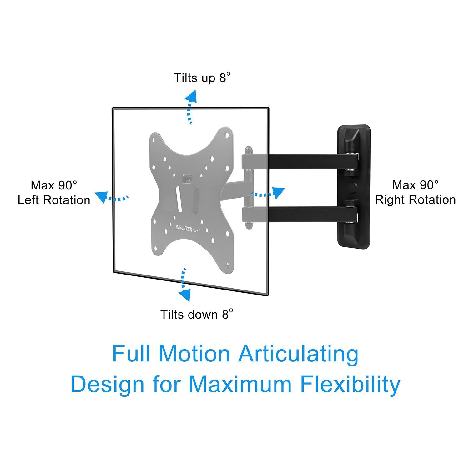 Full-Motion Articulating Wall Mount for 23"-55" TVs TV & Video - DailySale