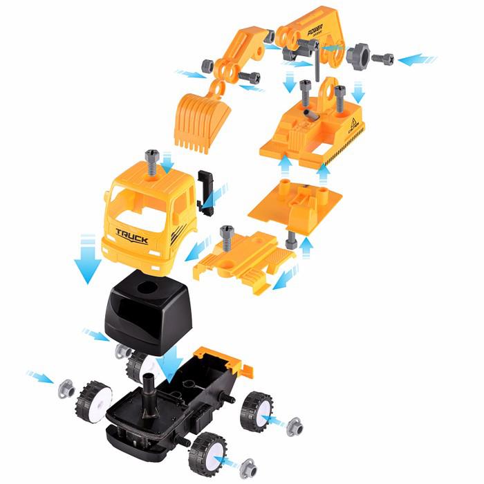 Fun Educational Take Apart Construction Truck Engineering Toy Playset Toys & Games - DailySale