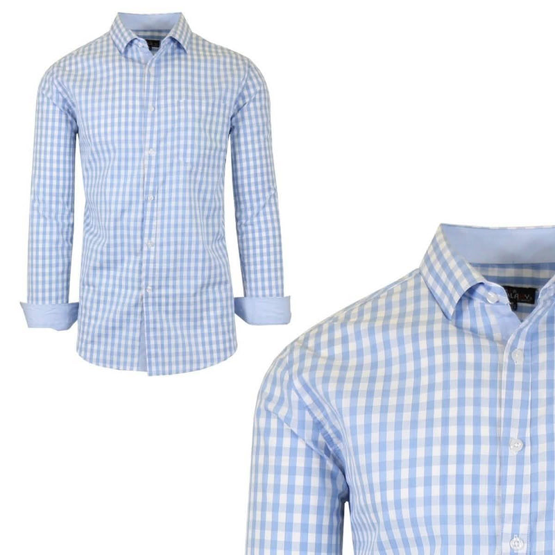 Galaxy by Harvic Men's Long-Sleeve Slim-Fit Printed Dress Shirt Men's Apparel S No. 2 - DailySale