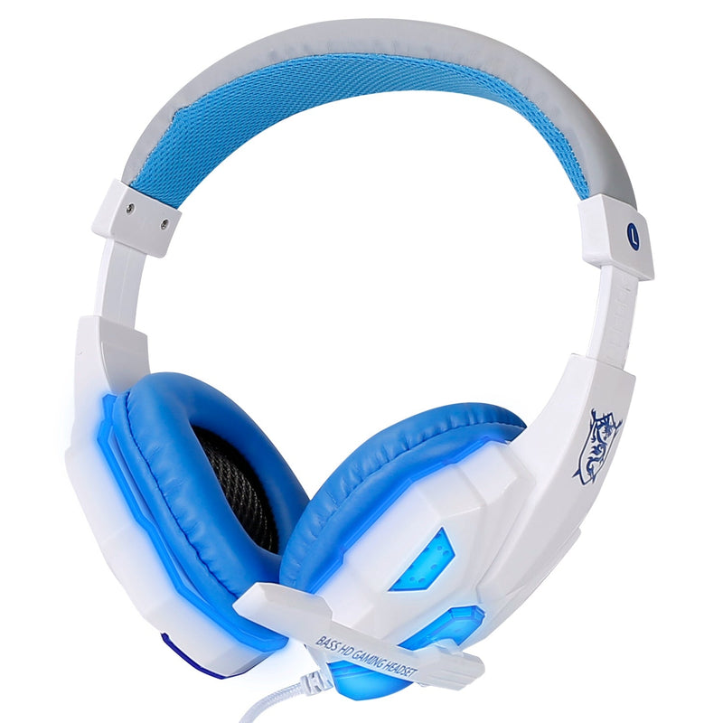 Gaming Headsets Stereo Bass Over Ear Headphones with LED Light Earmuff