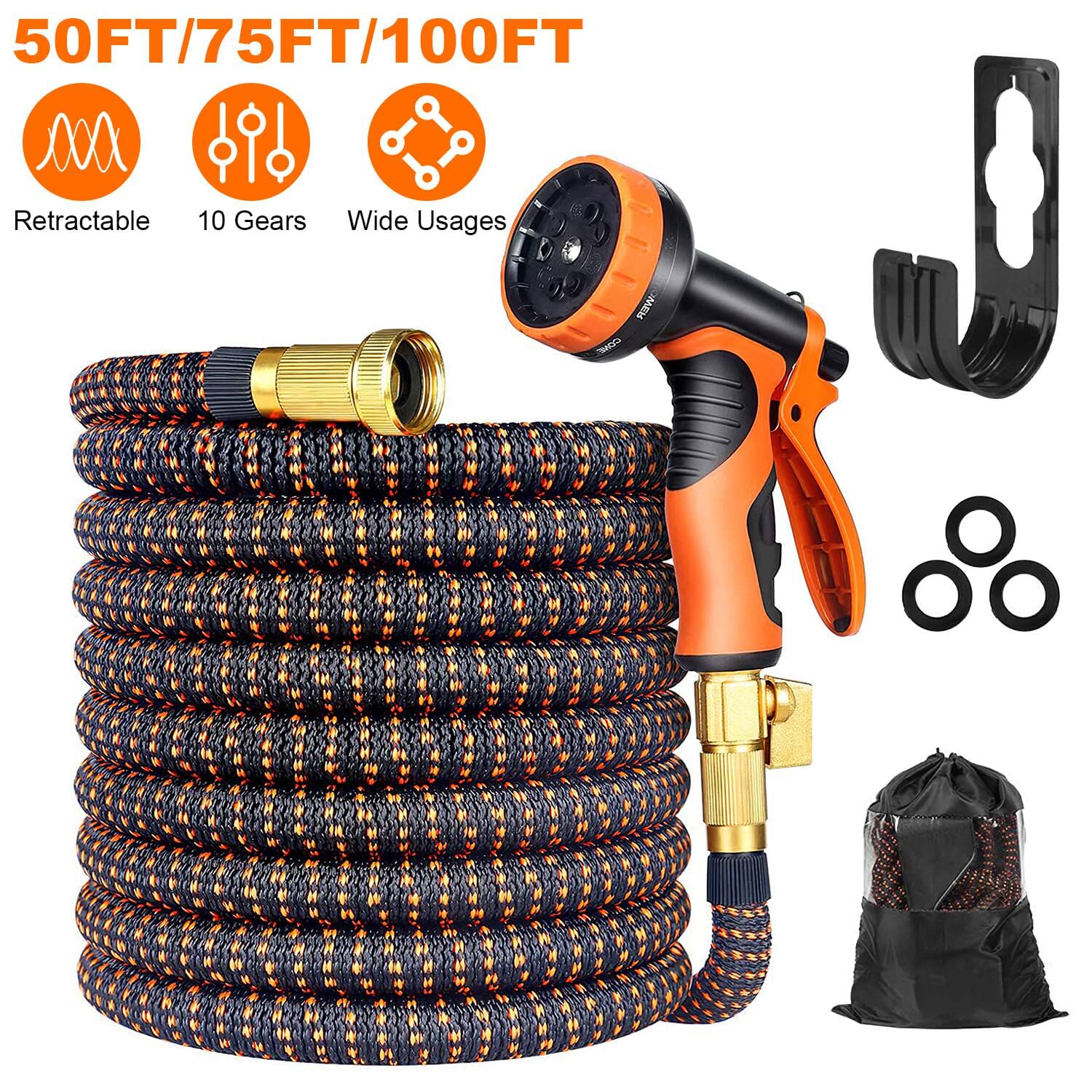 Garden Hose Watering Kit with Spray Nozzle Garden & Patio - DailySale