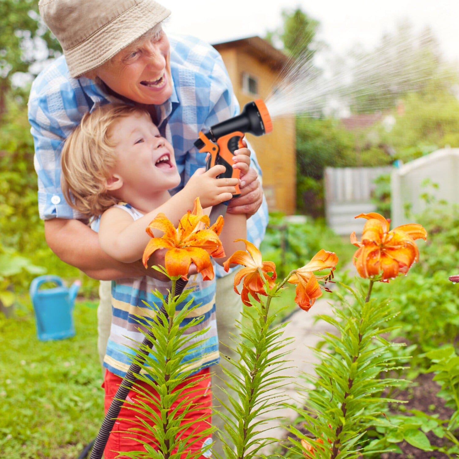 Garden Hose Watering Kit with Spray Nozzle Garden & Patio - DailySale