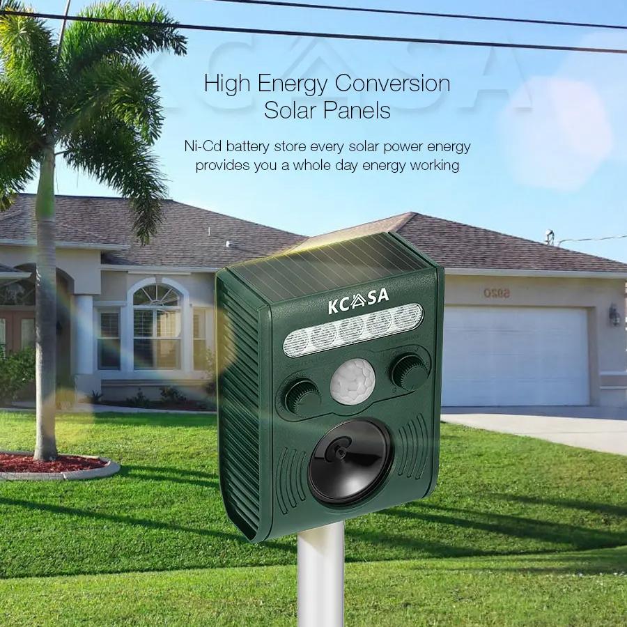 Garden Ultrasonic PIR Sensor Solar Animal Dispeller Pest Control - DailySale