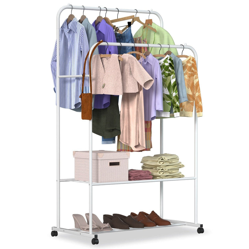 Garment Hanging Rack Clothing Organizer Closet & Storage - DailySale