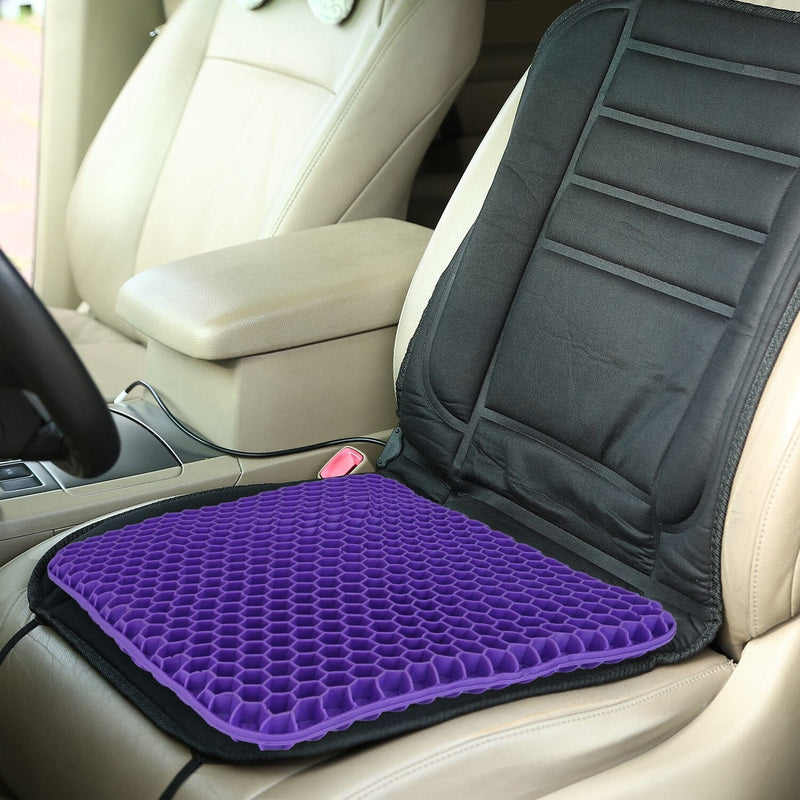 Gel Seat Cushion Non-Slip Breathable Honeycomb Sitting Cushion Pressure Pad Wellness - DailySale