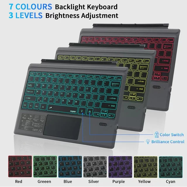 Generic Bluetooth Surface Pro Keyboard Computer Accessories - DailySale