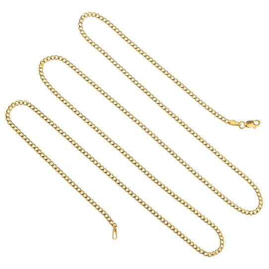 Genuine 10K Cuban Link Chain Jewelry 16" - DailySale