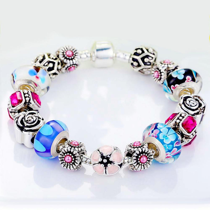 Genuine Murano Glass and Crystal Bracelet Jewelry - DailySale