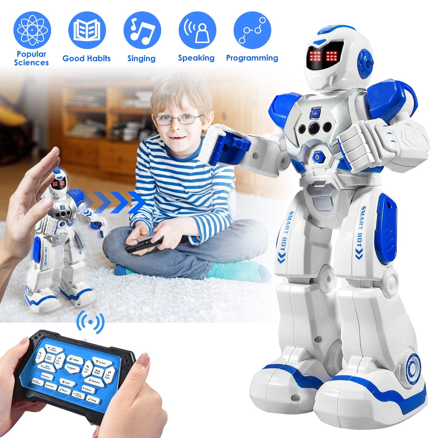 Gesture Sensing Intelligent Remote Control Robot Toys & Games - DailySale