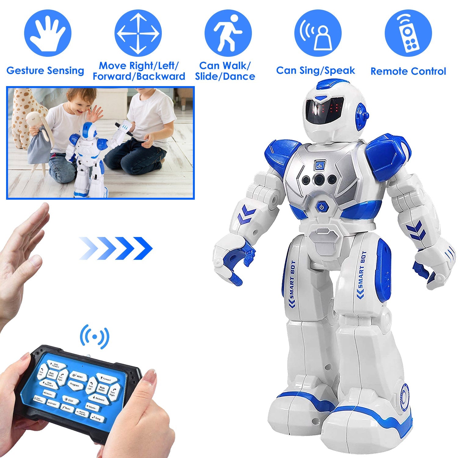 Gesture Sensing Intelligent Remote Control Robot Toys & Games - DailySale