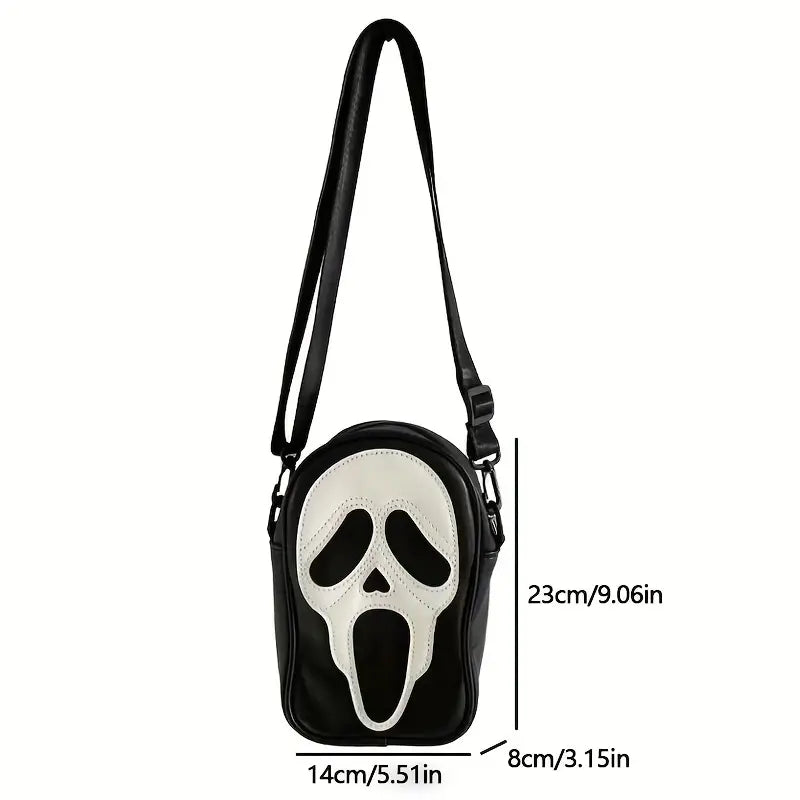 Ghost Skull Pattern Shoulder Bag Bags & Travel - DailySale
