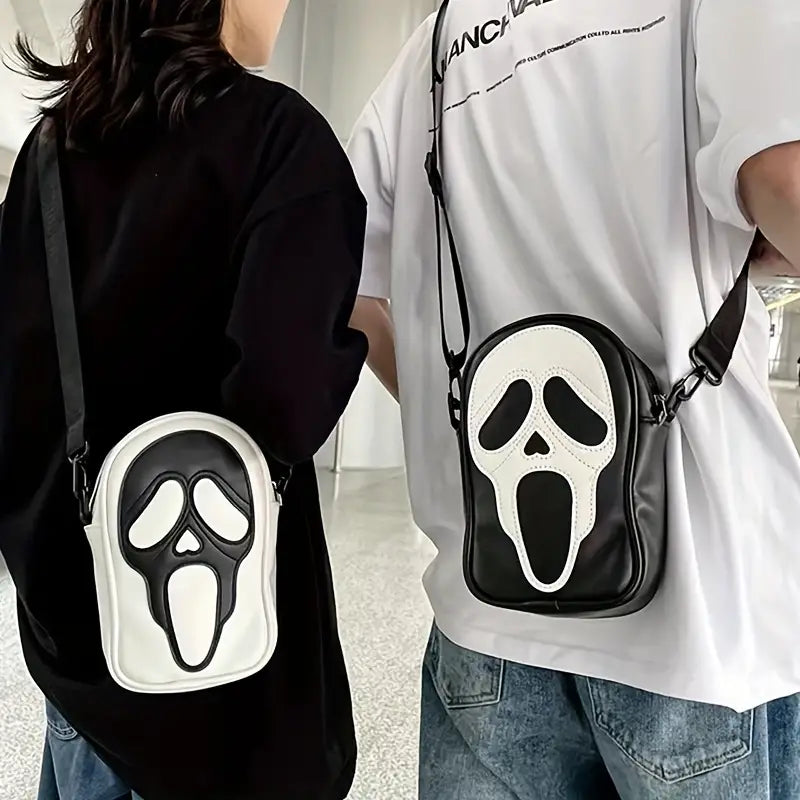 Ghost Skull Pattern Shoulder Bag Bags & Travel - DailySale