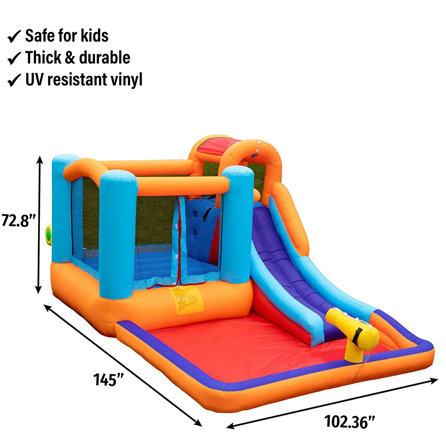 Giant Bounce House Water Slide with Pool Area Sports & Outdoors - DailySale