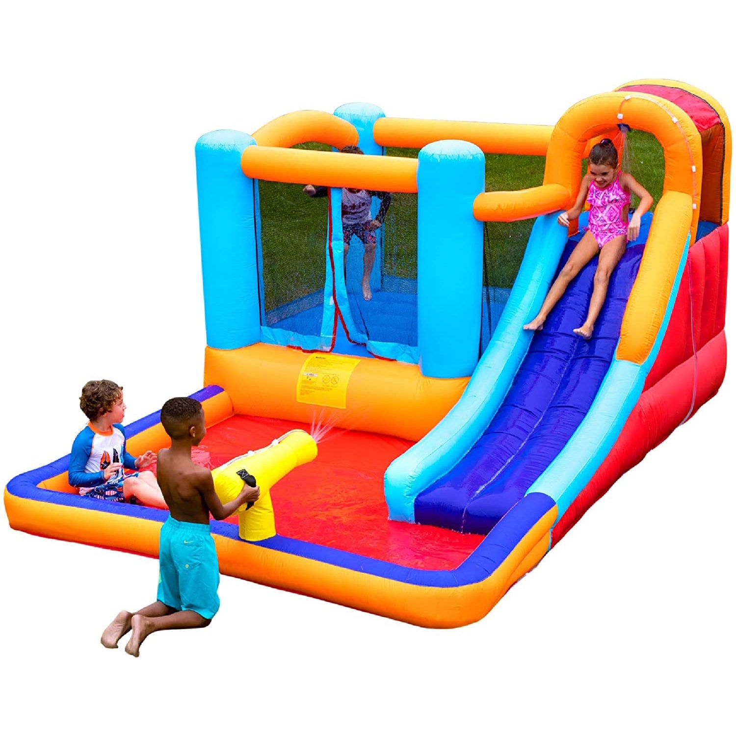 Giant Bounce House Water Slide with Pool Area Sports & Outdoors - DailySale