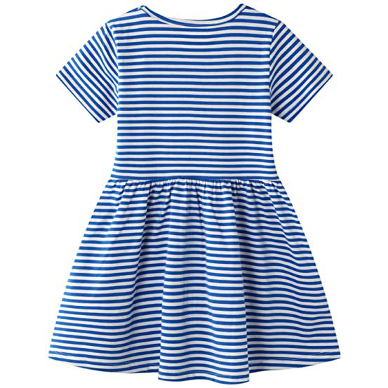 Girl's Cotton Casual Striped Jersey Dress Kids' Clothing - DailySale