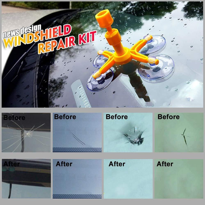 Gliston Geli Windshield Repair Kit Auto Accessories Yellow - DailySale