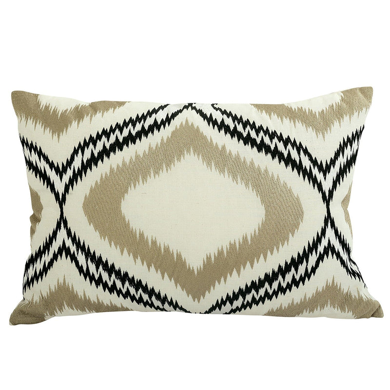 Global Decorative Pillow Bedding Ogee Ikat Embroidered - DailySale