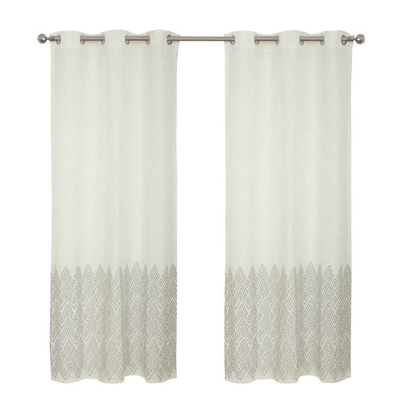 Global Mali Embroidered Window Panel Pair Furniture & Decor - DailySale