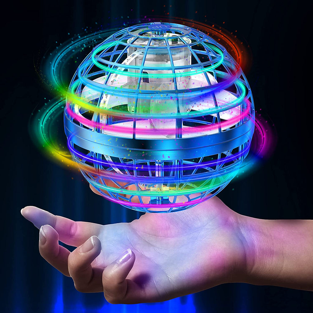 Flying Orb Ball Rechargeable Boomerang Spinner UFO Drone Toy