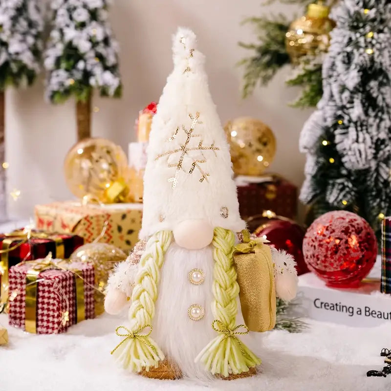 Glowing Santa Rudolph Doll Holiday Decor & Apparel White - DailySale
