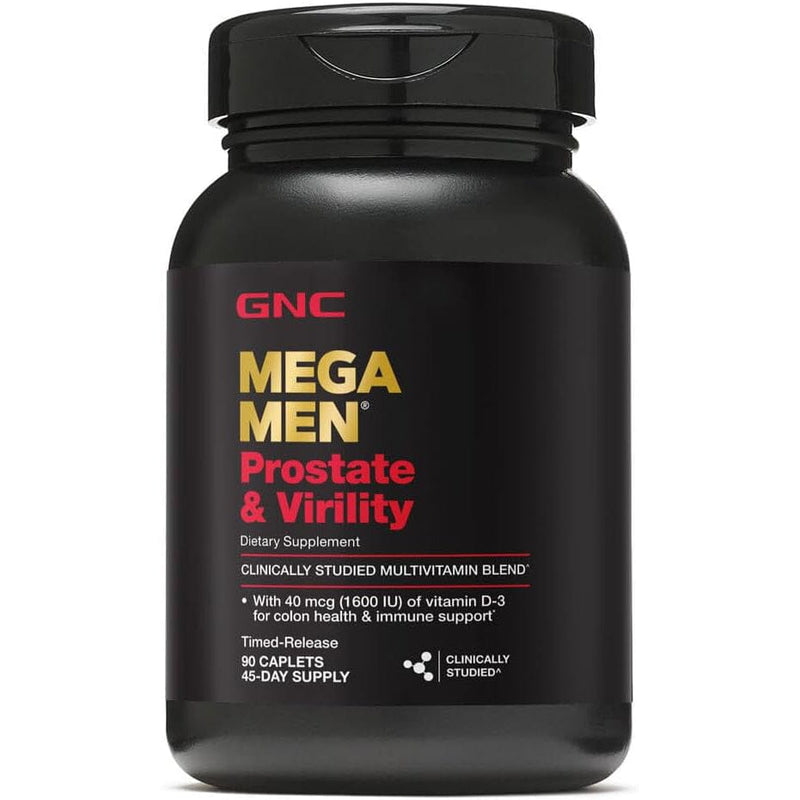 GNC Mega Men Prostate and Virility Supports Optimal Sexual Health and Prostate Health 90 Caplets Wellness - DailySale