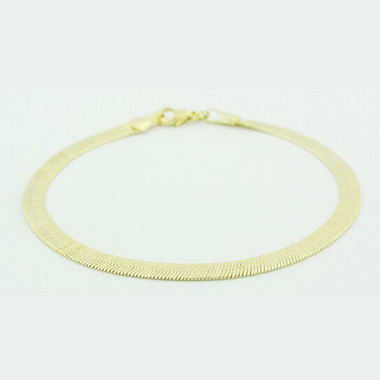 Gold Filled Herringbone 7.5 Inch Bracelet Bracelets - DailySale