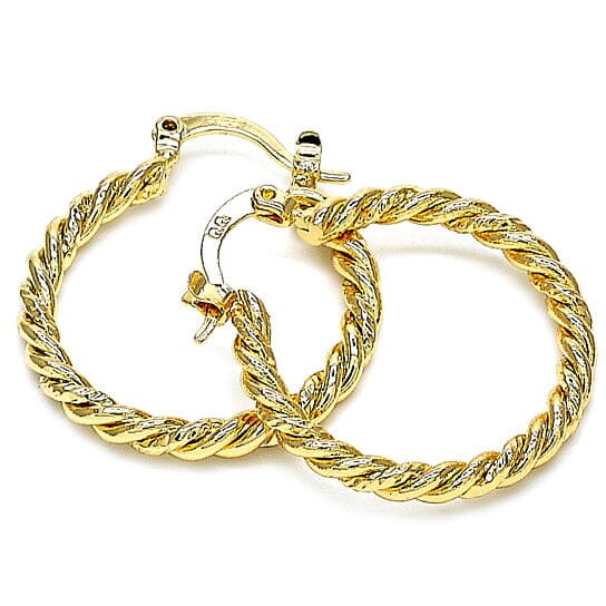 Gold Filled Twist Hoop Earring Earrings - DailySale