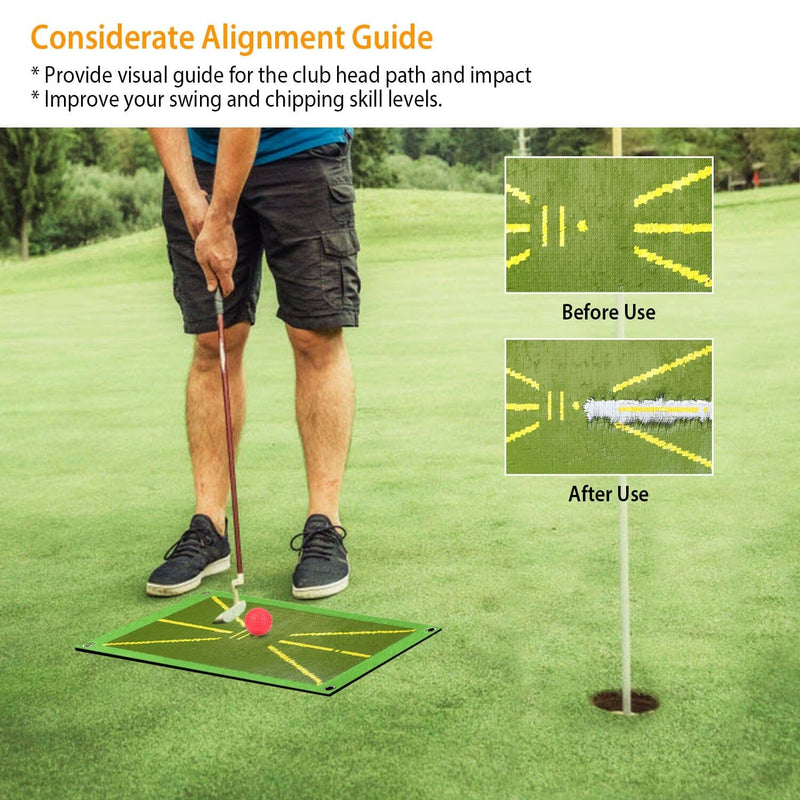 Golf Training Mat for Swing Detection Batting Path Feedback Sports & Outdoors - DailySale