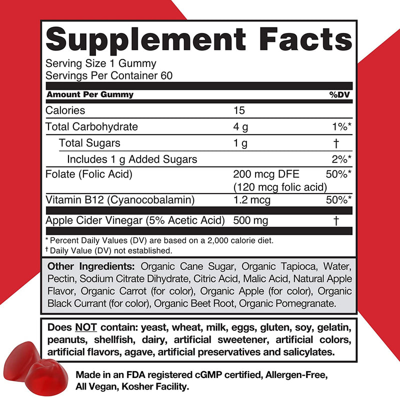Goli Apple Cider Vinegar Gummy Vitamins by Goli Nutrition Wellness - DailySale