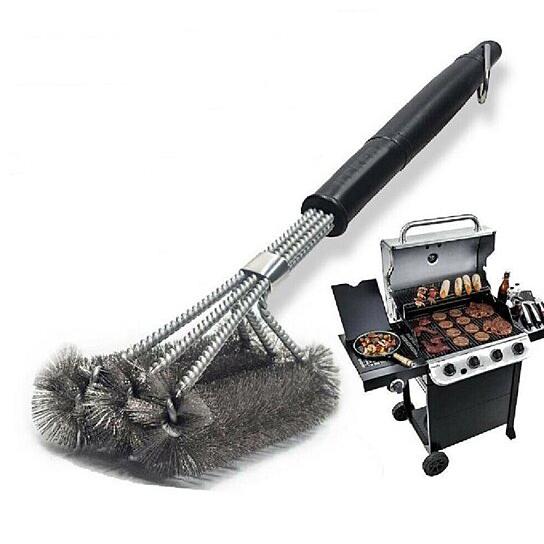 Grill Brush Stainless Steel Scrubber BBQ Cleaning Tool Garden & Patio - DailySale