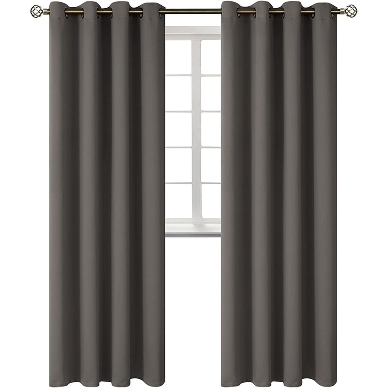 Grommet Top Room Darkening Blackout Curtain Panels Furniture & Decor Gray 1-Pack - DailySale