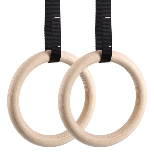 Gymnastic Wood Rings Fitness - DailySale