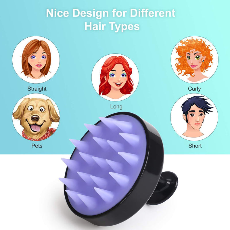 Hair Shampoo Brush with Soft Silicone Scalp Massager Beauty & Personal Care - DailySale