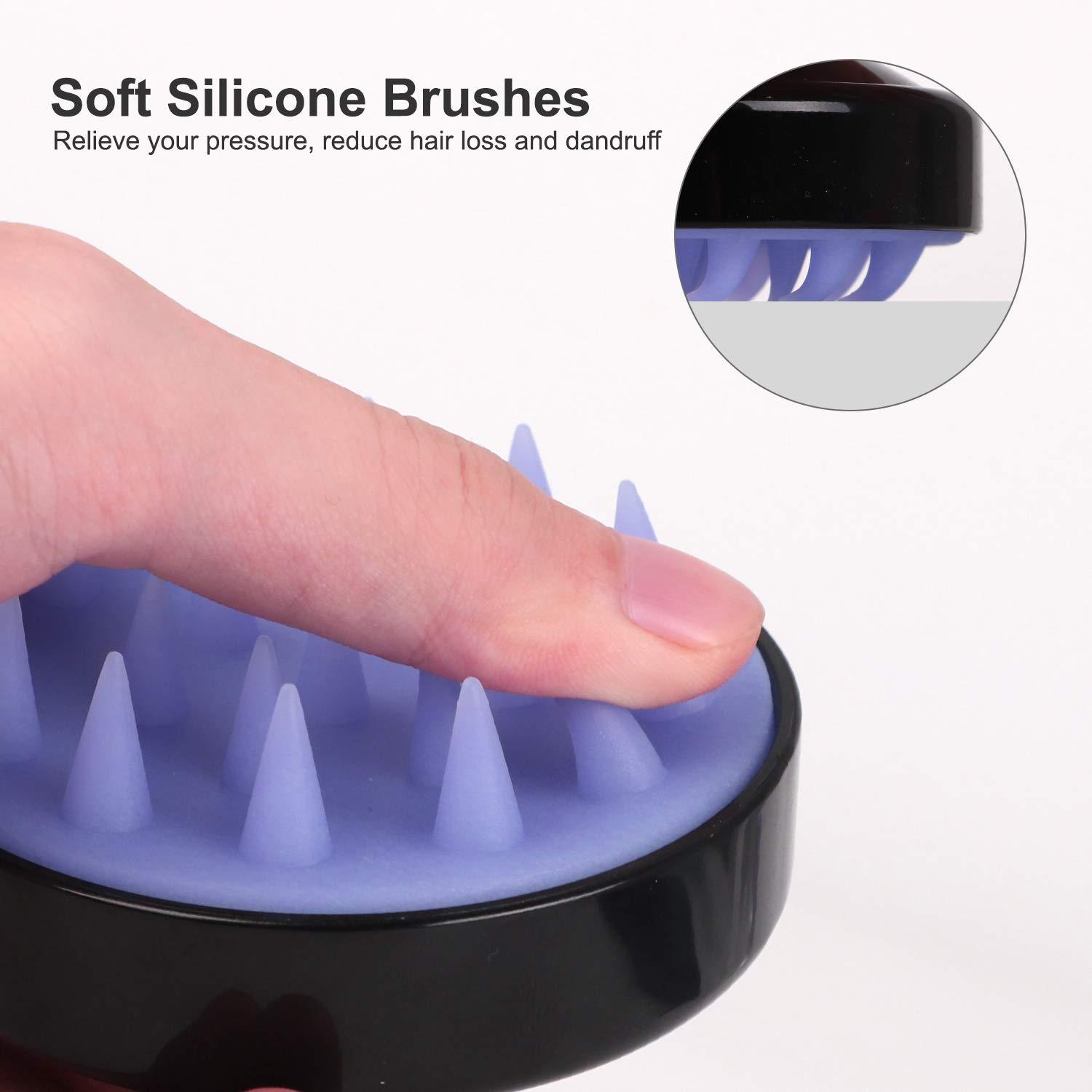 Hair Shampoo Brush with Soft Silicone Scalp Massager Beauty & Personal Care - DailySale