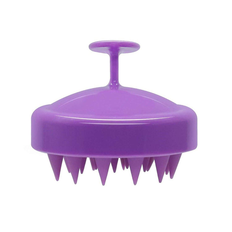 Hair Shampoo Brush with Soft Silicone Scalp Massager Beauty & Personal Care Purple - DailySale