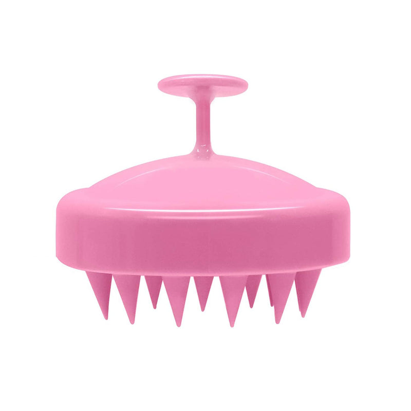 Hair Shampoo Brush with Soft Silicone Scalp Massager Beauty & Personal Care Rose Pink - DailySale