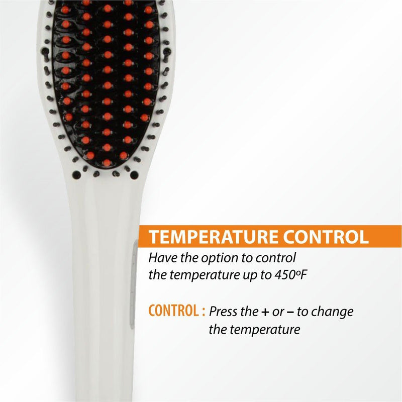 Hair Straightening Brush ION heating technology, Temperature Control Beauty & Personal Care - DailySale